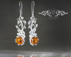 Glacies Filigra - Filigraan rippuvad kõrvarõngad