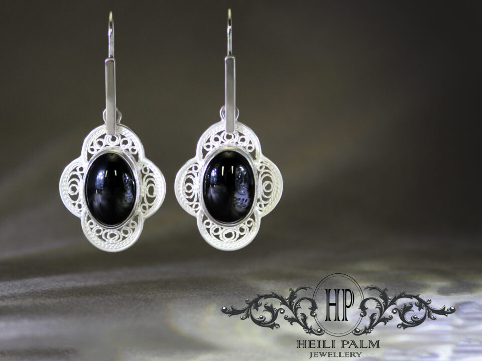 Filigraan kõrvarõngad „ Nightbloom”