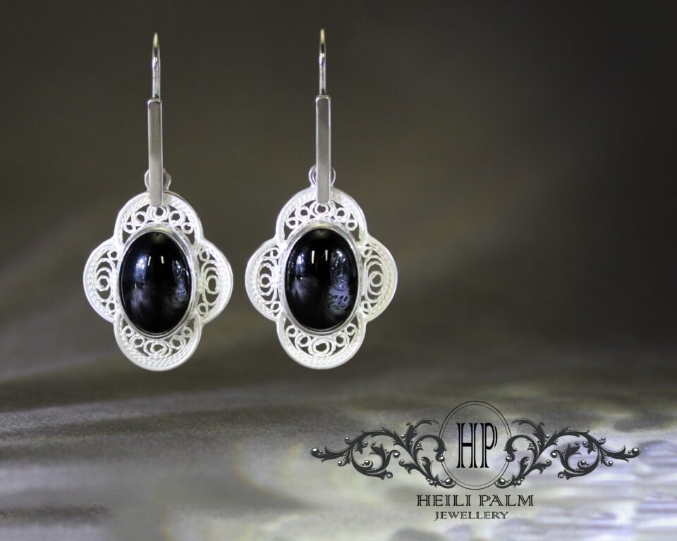 Filigraan kõrvarõngad „ Nightbloom”